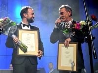 Steve Nash i Jacek Beszczyński podczas noworocznej gali