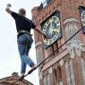 Zdjęcie z galerii Linoskoczkowie nad toruńską starówką